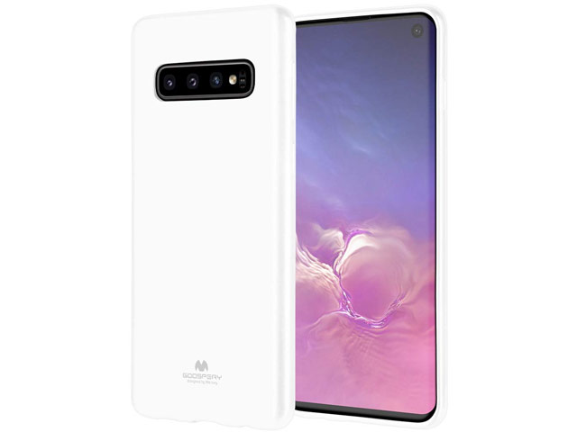 Чехол Mercury Goospery Jelly Case для Samsung Galaxy S10 (белый, гелевый)