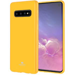 Чехол Mercury Goospery Jelly Case для Samsung Galaxy S10 (желтый, гелевый)