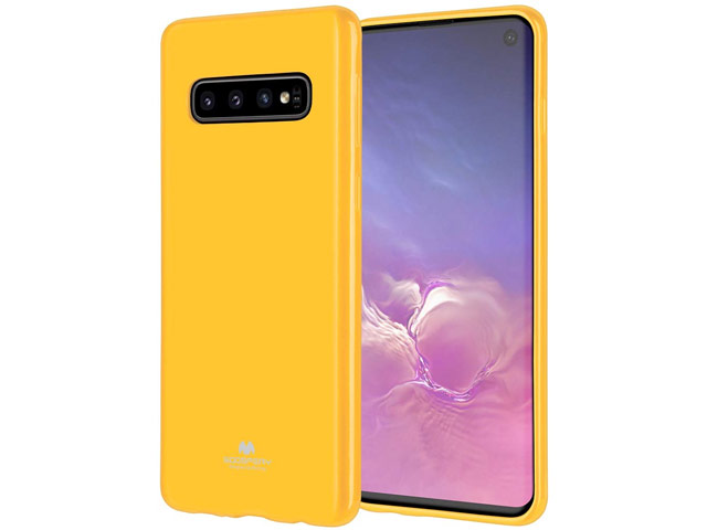 Чехол Mercury Goospery Jelly Case для Samsung Galaxy S10 (желтый, гелевый)