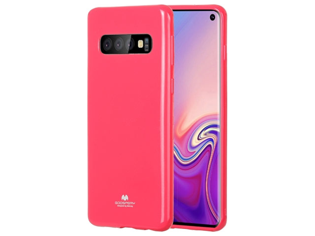 Чехол Mercury Goospery Jelly Case для Samsung Galaxy S10 (малиновый, гелевый)