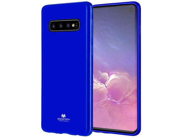 Чехол Mercury Goospery Jelly Case для Samsung Galaxy S10 (синий, гелевый)