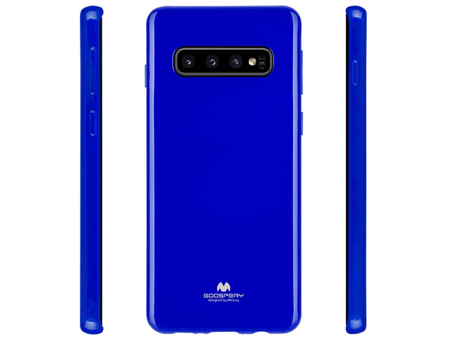 Чехол Mercury Goospery Jelly Case для Samsung Galaxy S10 (синий, гелевый)