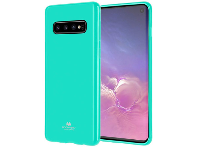 Чехол Mercury Goospery Jelly Case для Samsung Galaxy S10 (бирюзовый, гелевый)