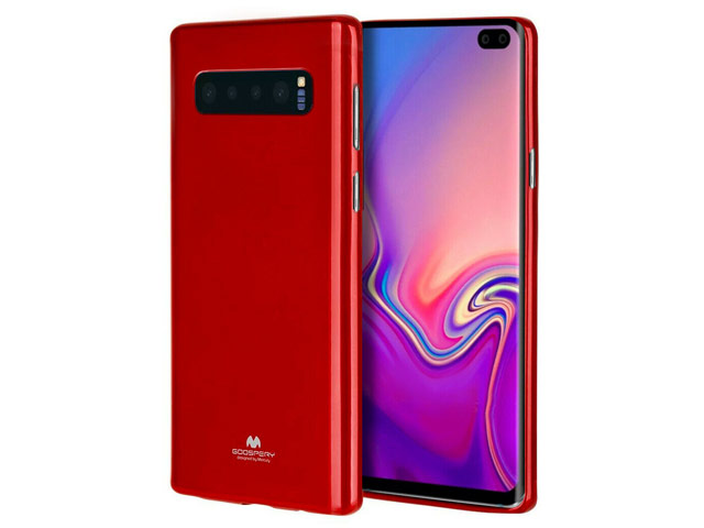 Чехол Mercury Goospery Jelly Case для Samsung Galaxy S10 plus (красный, гелевый)