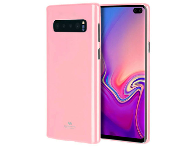 Чехол Mercury Goospery Jelly Case для Samsung Galaxy S10 plus (розовый, гелевый)