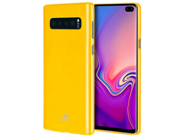 Чехол Mercury Goospery Jelly Case для Samsung Galaxy S10 plus (желтый, гелевый)