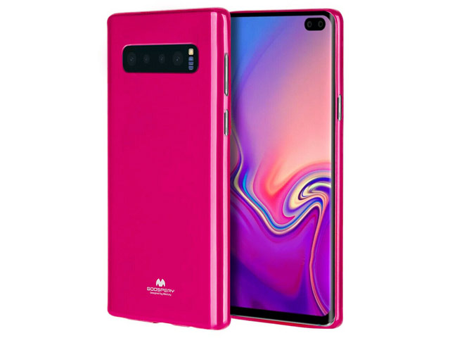 Чехол Mercury Goospery Jelly Case для Samsung Galaxy S10 plus (малиновый, гелевый)