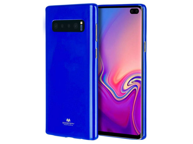 Чехол Mercury Goospery Jelly Case для Samsung Galaxy S10 plus (синий, гелевый)