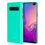 Чехол Mercury Goospery Jelly Case для Samsung Galaxy S10 plus (бирюзовый, гелевый)