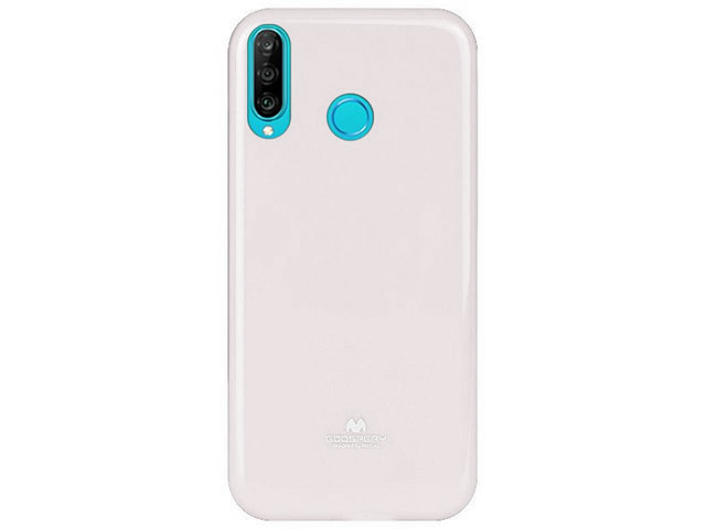 Чехол Mercury Goospery Jelly Case для Huawei P30 lite (белый, гелевый)