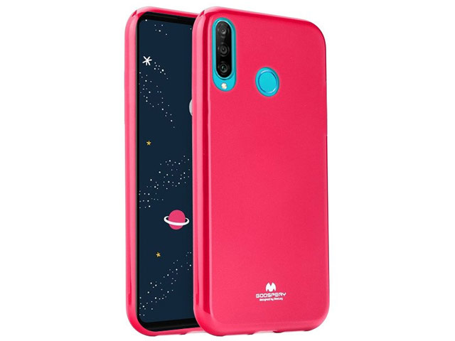 Чехол Mercury Goospery Jelly Case для Huawei P30 lite (малиновый, гелевый)