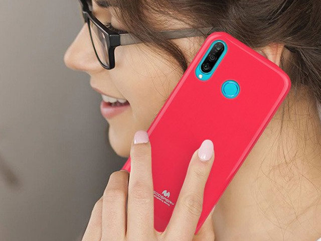 Чехол Mercury Goospery Jelly Case для Huawei P30 lite (малиновый, гелевый)