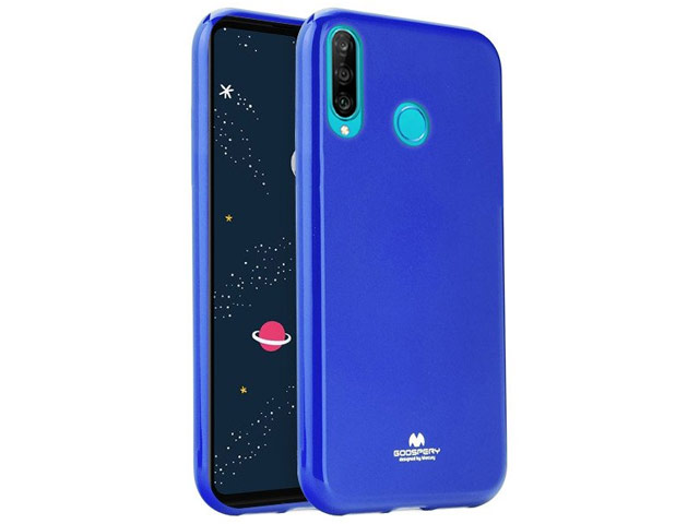 Чехол Mercury Goospery Jelly Case для Huawei P30 lite (синий, гелевый)