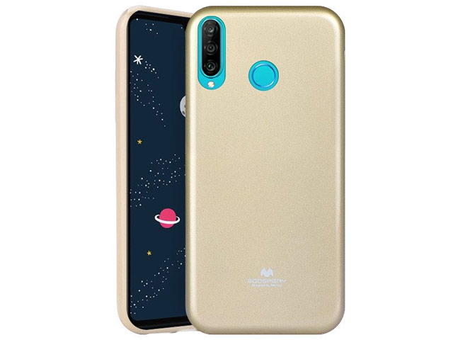 Чехол Mercury Goospery Jelly Case для Huawei P30 lite (золотистый, гелевый)