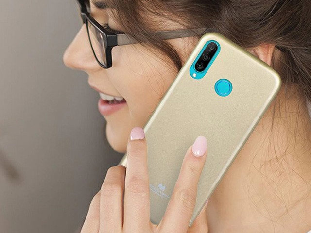 Чехол Mercury Goospery Jelly Case для Huawei P30 lite (золотистый, гелевый)