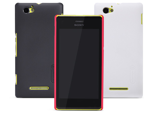 Чехол Nillkin Hard case для Sony Xperia M (белый, пластиковый)
