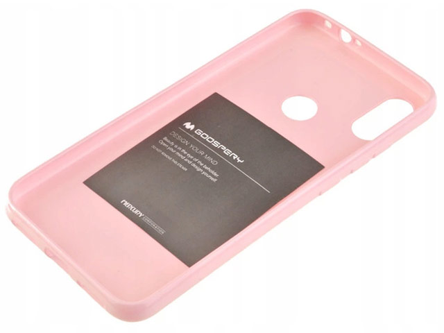 Чехол Mercury Goospery Jelly Case для Xiaomi Redmi Note 7 (розовый, гелевый)