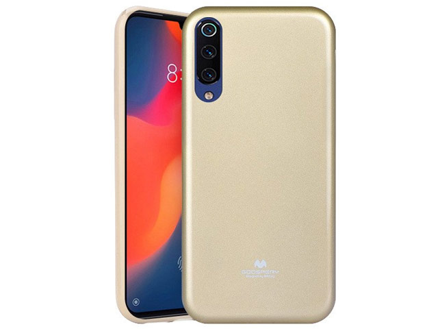 Чехол Mercury Goospery Jelly Case для Xiaomi Mi 9 (золотистый, гелевый)