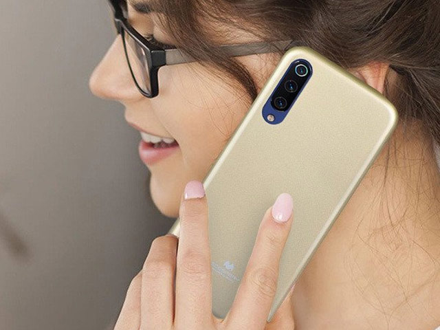 Чехол Mercury Goospery Jelly Case для Xiaomi Mi 9 (золотистый, гелевый)