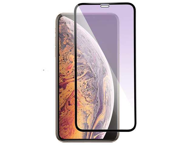 Защитное стекло Yotrix 3D Anti-Glare Glass Protector для Apple iPhone XR (черное, антиблик)