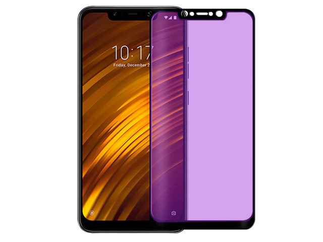 Защитное стекло Yotrix 3D Anti-Glare Glass Protector для Xiaomi Pocophone F1 (черное, антиблик)