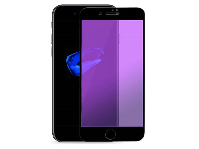 Защитное стекло Yotrix 3D Anti-Glare Glass Protector для Apple iPhone 8 (черное, антиблик)