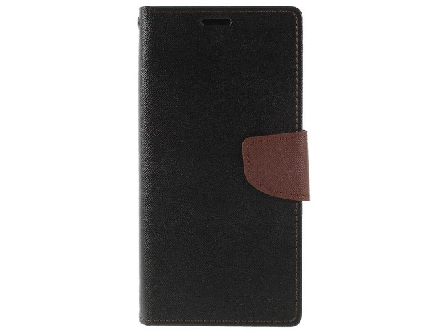 Чехол Mercury Goospery Fancy Diary Case для Huawei P30 pro (черный/коричневый, винилискожа)