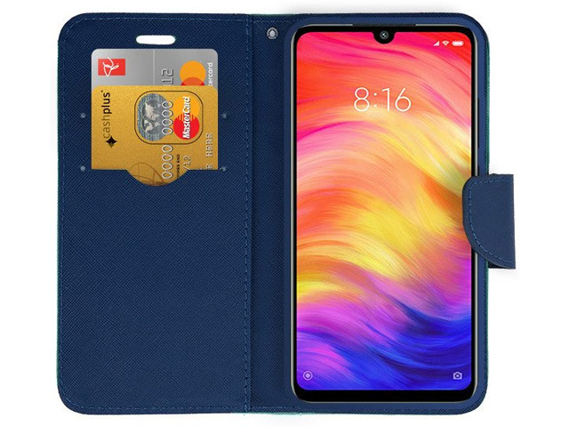 Чехол Mercury Goospery Fancy Diary Case для Xiaomi Redmi 7 (бирюзовый, винилискожа)