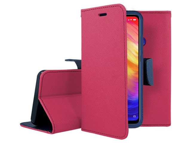 Чехол Mercury Goospery Fancy Diary Case для Xiaomi Redmi 7 (малиновый, винилискожа)