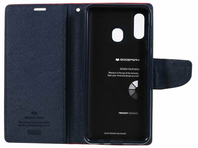 Чехол Mercury Goospery Fancy Diary Case для Samsung Galaxy A20 (красный, винилискожа)