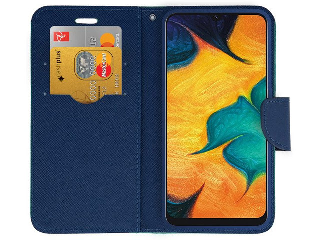 Чехол Mercury Goospery Fancy Diary Case для Samsung Galaxy A20 (бирюзовый, винилискожа)