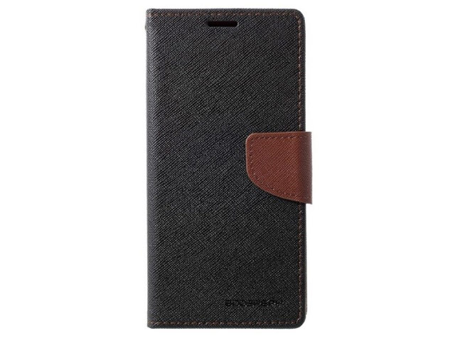 Чехол Mercury Goospery Fancy Diary Case для Samsung Galaxy A30 (черный/коричневый, винилискожа)