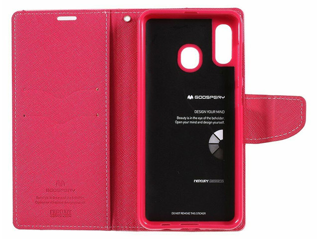 Чехол Mercury Goospery Fancy Diary Case для Samsung Galaxy A30 (розовый, винилискожа)