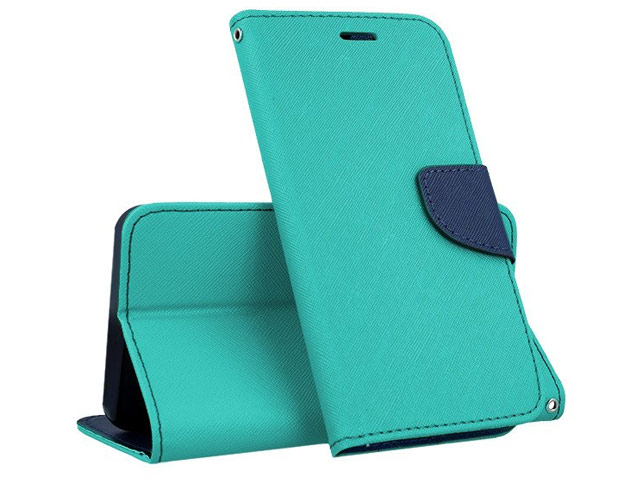 Чехол Mercury Goospery Fancy Diary Case для Samsung Galaxy A30 (бирюзовый, винилискожа)