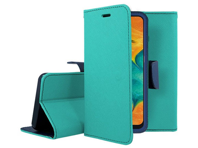 Чехол Mercury Goospery Fancy Diary Case для Samsung Galaxy A30 (бирюзовый, винилискожа)