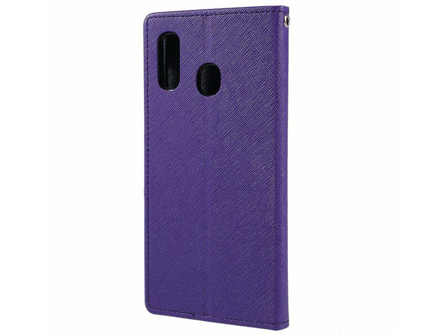 Чехол Mercury Goospery Fancy Diary Case для Samsung Galaxy A30 (фиолетовый, винилискожа)