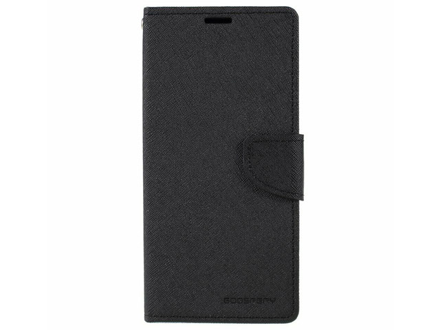 Чехол Mercury Goospery Fancy Diary Case для Samsung Galaxy A50 (черный, винилискожа)