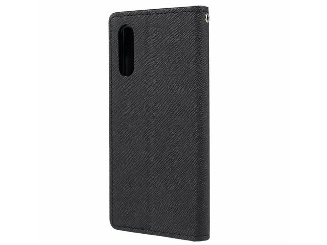 Чехол Mercury Goospery Fancy Diary Case для Samsung Galaxy A50 (черный, винилискожа)