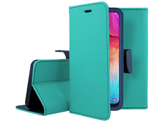 Чехол Mercury Goospery Fancy Diary Case для Samsung Galaxy A50 (бирюзовый, винилискожа)