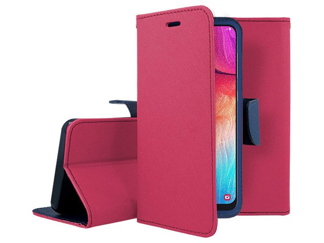 Чехол Mercury Goospery Fancy Diary Case для Samsung Galaxy A50 (малиновый, винилискожа)