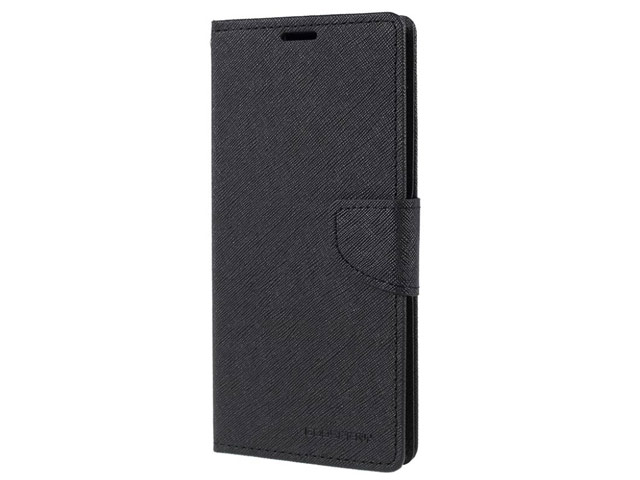 Чехол Mercury Goospery Fancy Diary Case для Samsung Galaxy A70 (черный, винилискожа)