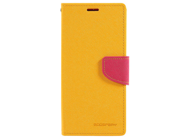 Чехол Mercury Goospery Fancy Diary Case для Samsung Galaxy A70 (желтый, винилискожа)