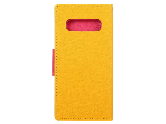 Чехол Mercury Goospery Fancy Diary Case для Samsung Galaxy S10 (желтый, винилискожа)