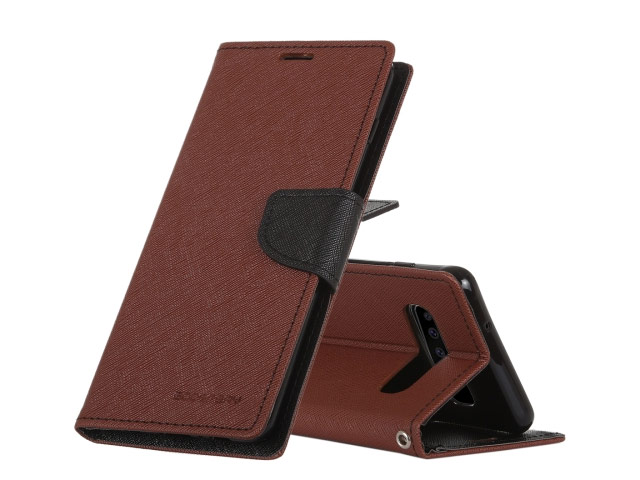 Чехол Mercury Goospery Fancy Diary Case для Samsung Galaxy S10 (коричневый, винилискожа)