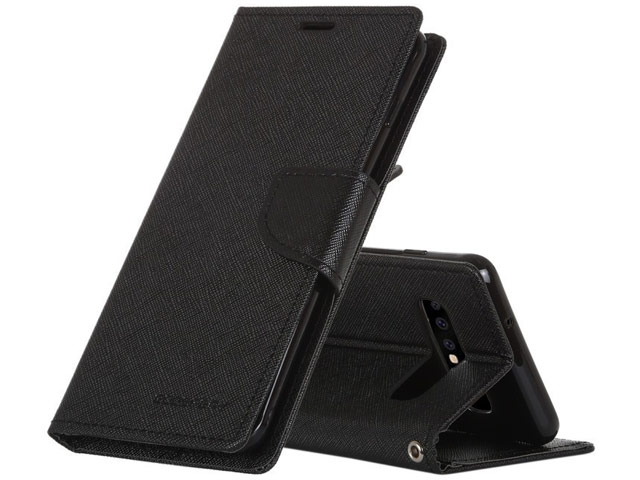 Чехол Mercury Goospery Fancy Diary Case для Samsung Galaxy S10 plus (черный, винилискожа)