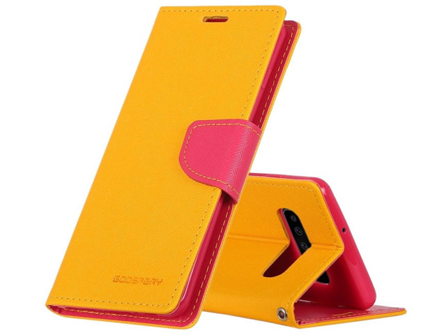 Чехол Mercury Goospery Fancy Diary Case для Samsung Galaxy S10 plus (желтый, винилискожа)