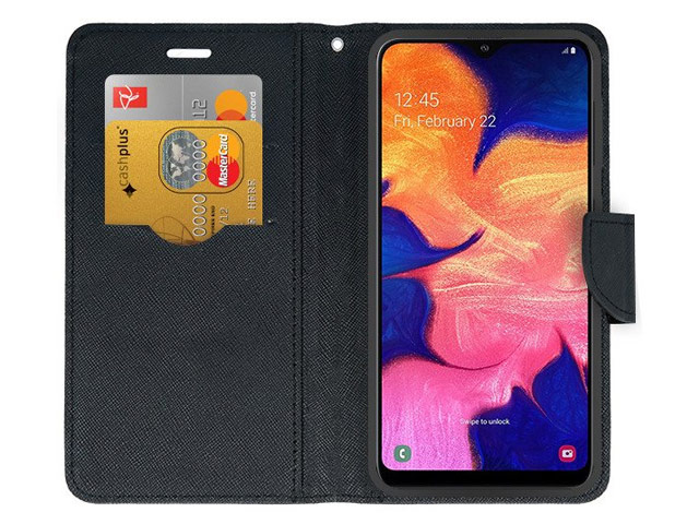 Чехол Mercury Goospery Fancy Diary Case для Samsung Galaxy A10 (черный, винилискожа)