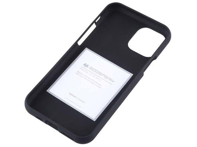 Чехол Mercury Goospery Soft Feeling для Apple iPhone 11 pro (черный, силиконовый)