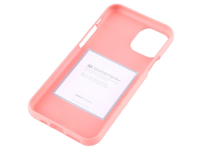 Чехол Mercury Goospery Soft Feeling для Apple iPhone 11 pro (розовый, силиконовый)