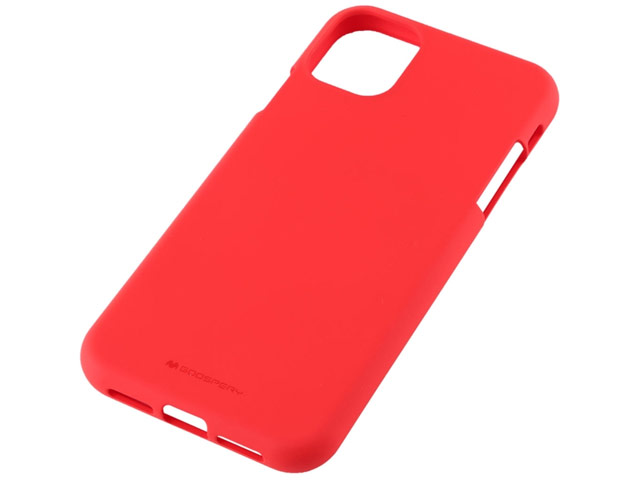 Чехол Mercury Goospery Soft Feeling для Apple iPhone 11 (красный, силиконовый)